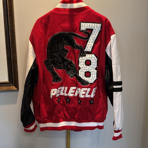 Pelle pelle vintage Red and White panther varsity Jacket EUC 4XL - Picture 7 of 17